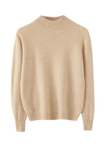 Men's Knitted High Neck Wool Sweaters Pullovers Thin Solid Wool Jumpers Autumn Winter Tops