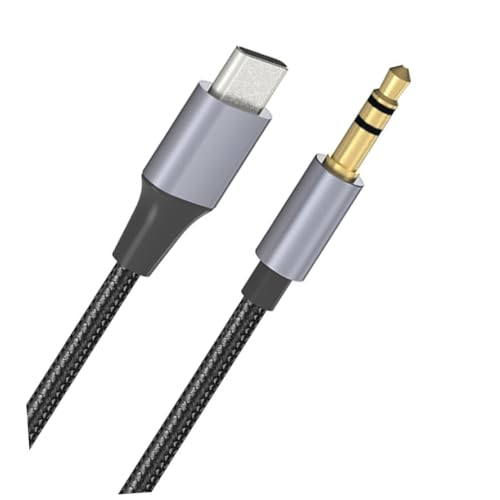 Adaptador de audio Type C cable para altavoces de coche y auriculares