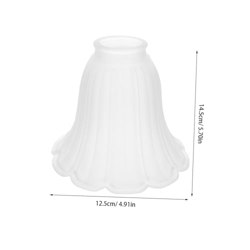 Pantalla de vidrio Gatuida en forma de flor para lámparas de techo 3