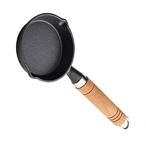 SOLUSTRE Mini Iron Frying Pan, Non-Stick, Durable, Heats Evenly, Smooth Handle, Perfect for Omelets, Steaks, Pancakes, and More