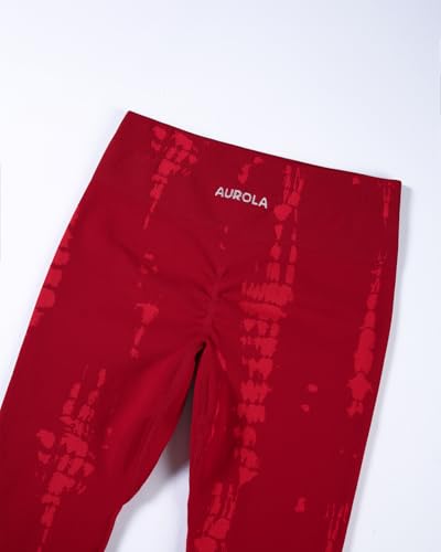 Image of AUROLA Serpent Snake Seamless Scrunch Workout Leggings for Women,Girls Squat Proof Ribbed Thick Active Gym Pants