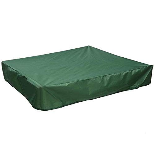 Cover, Dustproof Cover with Drawstring, Waterproof Sandpit Pool Cover, Green, 120 x 120cm