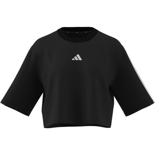 T shirt adidas Essentials 3 Stripes Cotton Loose T Shirt EU - vue 10