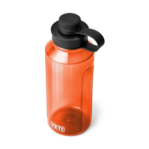 Image of YETI Yonder Water Bottle with Yonder Tether Cap, Lightweight, Leakproof and BPA-Free