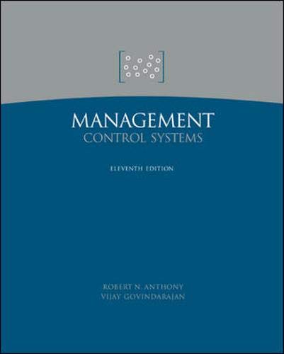 Management Control Systems 0071232273 Book Cover