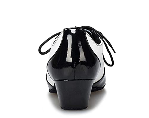Mens Lace-up Leather Latin Chacha Tango Jazz Rumba Ballroom Modern Dance Shoes3