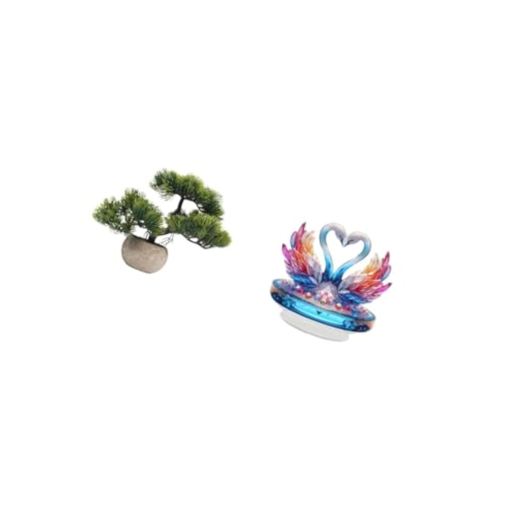Artificial Bonsai Tree Greenery Collection, Table Centerpiece