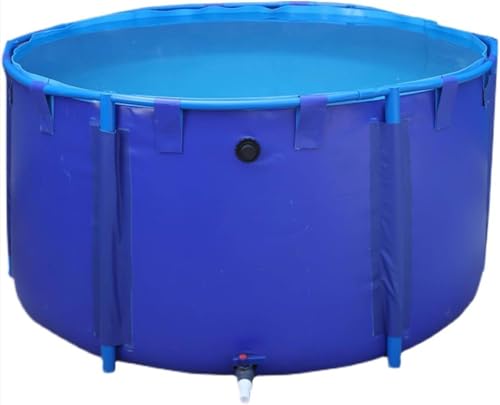 Bassin d'aquaculture structure acier et PVC pour poisson et carpe koï 1,5x0,6m