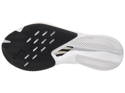 Adidas Women's Adizero Boston 12 Running Shoes Sneaker, Sandy Pink/Aurora Met./Solar Red, 9 Wide