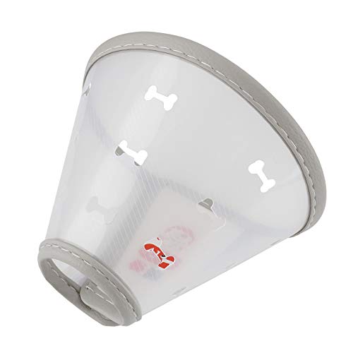 Mogoko Soft Clear Pet Medical Surgery Recovery e Collar, Comfy Plastic Elizabethan Neck Collar, Dog Cat Wound Protective Head Cone
