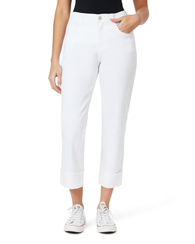 Angels Forever Young Women's Forever Deep Roll Cuff Ankle High-Rise Jeans