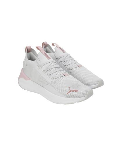 PUMA Women's Softride Symmetry Fuzion, Feather Gray-Mauve Mist-Rose Gold, 9