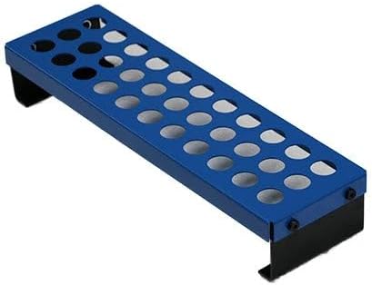 Uratech Collet Racks |TG - 75 collets | Cold rolled steel – 16 Gauge | Powder coated finish | Easy assemble | Lista Blue color | 33 Collets capacity