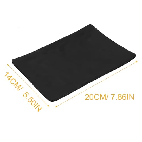 Plato rectangular negro mate de 8 pulgadas miniatura 2