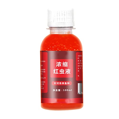 BAIRONG Fishing Bait Additive, 100ml Fish Attractant, Concentrated Red...