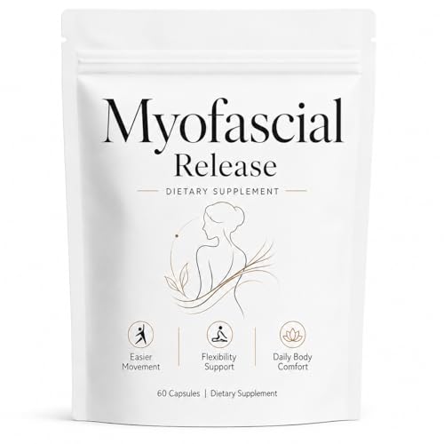 Myofascial Release Supplement for Fibromyalgia Myofascial Release Capsules with Hyaluronic Acid Silica Serrapeptase Boswellia Bromelain Gotu Kola | Restores Flexibility & Mobility 60 Capsules