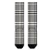 FekiLoot Gray Plaid Lines Compression Socks Cozy Soft Support Socks Fashion Breathable Knee High Tube Socks for Adult