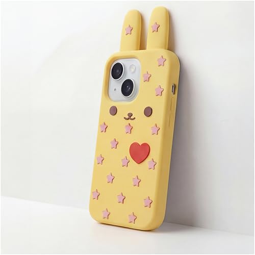 Image of amazon basics Back Cover Case for iPhone 15 Scratch Resistant Anti-Slip TPU Shockproof 3D Protective Durable Adorable Cartoon Star Design Case for Girls & Women