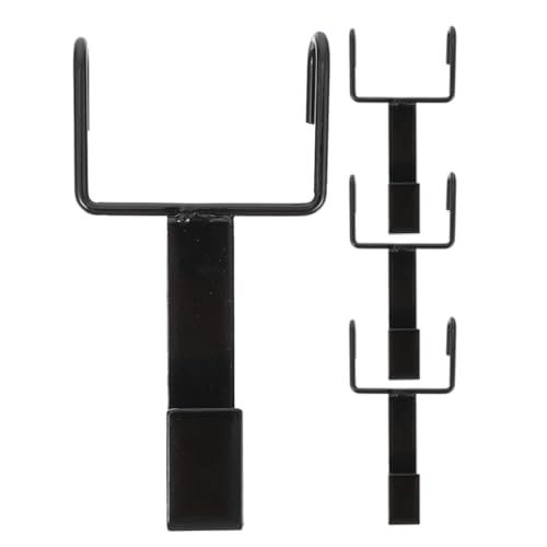 BESPORTBLE 4pcs Over The Door Wreath Hanger for Front Door Black Wrought Iron Hook for Garland Decorative Door Hanger Hook for Xmas and Halloween Wreaths