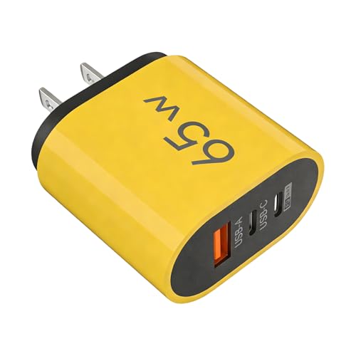 Bloque de Carga | 65W 3 Puertos Protección Segura Contra Sobrecarga - Enchufes USB C para Enchufe de Pared,Para Teléfono Portátil Oficina Apartamento Sala De Estar Interior Exterior Viaje Viaje De Neg