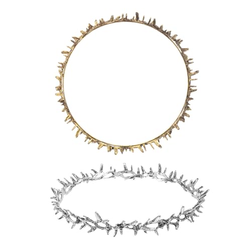 Couronnes d'épines en métal léger pour éviter les maux de tête en mariage