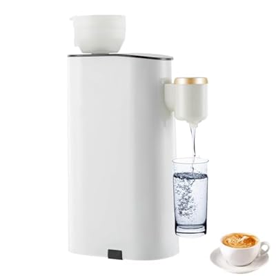 Instant Hot Water Dispenser,Portable Mini Desktop Warm Water Dispenser for Travel,1500W Mineral Bottled Water Machine,Water Dispenser System with 5 Temperatures Choices