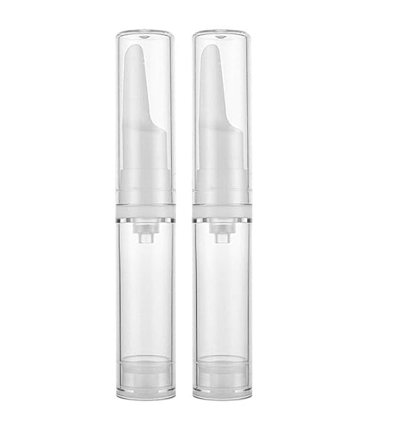 Plastic Pocket Size 10 ml Loction Bottle Liquid Foundation Refill Bottle Body Lotion Bottle for Cosmetic Container Eye Cream Vacuum Bottle Travel Portable Empty Bottle (2Psc_10ML_Multicolor)-image-30