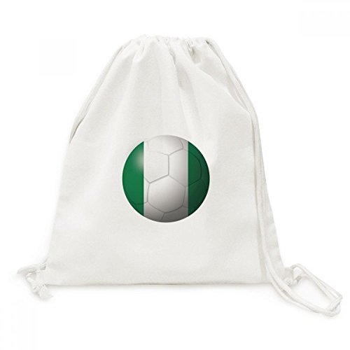 Sac cordon Nigeria pour football en toile résistante idéal pour vos entraînements
