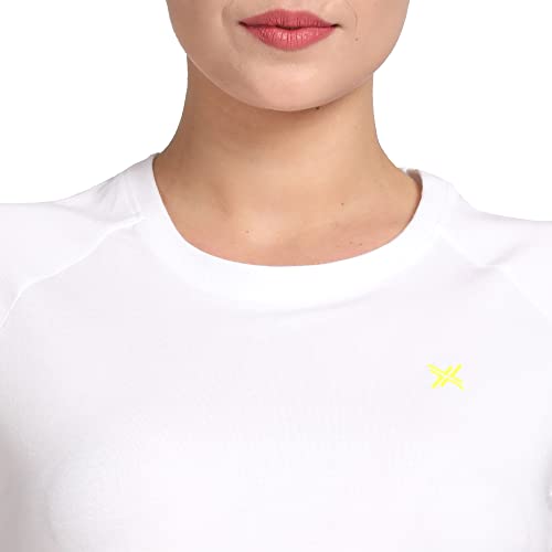 Image of Lavos Women's Regular Fit T-Shirt with Half Sleeve Round Neck, Bamboo & Cotton Gym, Yoga and Sports Wear for Women