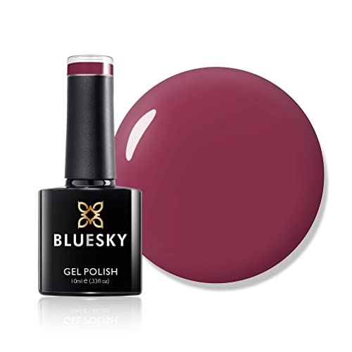 Bluesky Soak Off UV uñas de gel, color Rojo Vixen, Número 80525, 10 ml