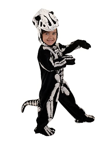 UNDERWRAPS boys Toddler's T-rex Skeleton - Fossil Costume, Black/White, Large 2-4T US