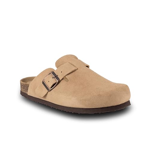 Image of EMMA NEW YORK Womens Clogs Mules Slip-On for Women with Arch Support Cork Footbed Potato Shoes