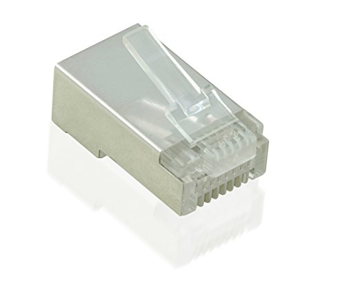 Preisvergleich Produktbild Value 21993061 Modular Plug geschirmt, Kat.5e, 10 Stück transparent