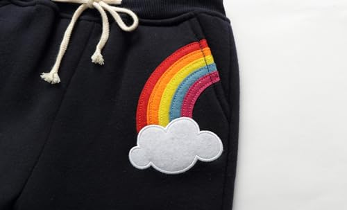 Image of Mud Kingdom Kids Fleece Jogger Pants Winter Cute Bear