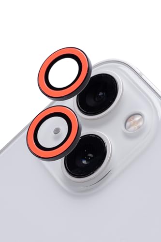 iFace Neo iPhone 13 mini /13 専用 カメラレンズ カバー 強化ガラス (ネオオレンジ)【 アイフェイス iPhone13 iPhone13mini カメラレンズプロテクター カメラフィルム 保護カバー キズ防止 汚れ防止 】