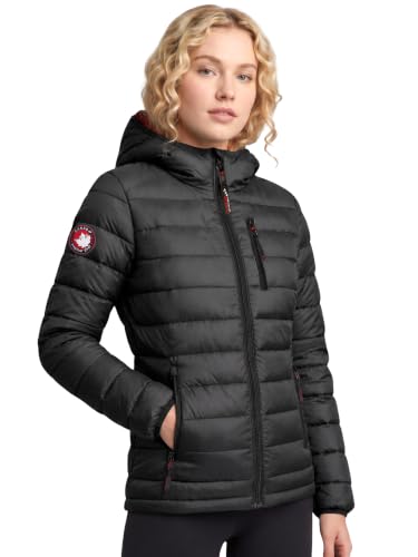 CANADA WEATHER GEAR Womens Puffer Jacket - Packable Lightweight Winter Coat