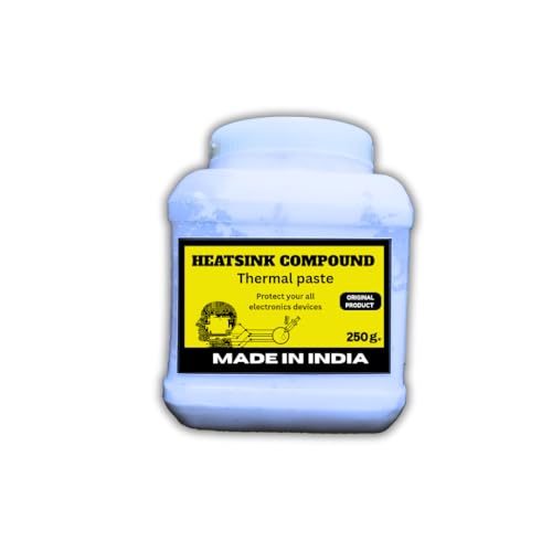 Image of Heatsink Compounds Thermal Grease Paste, for Use in Coolers Heat Sink, CPU and Chipsets, Graphics Card, LED, IC, GPU, VGA, PC Processor, etc. (white, 250 g)