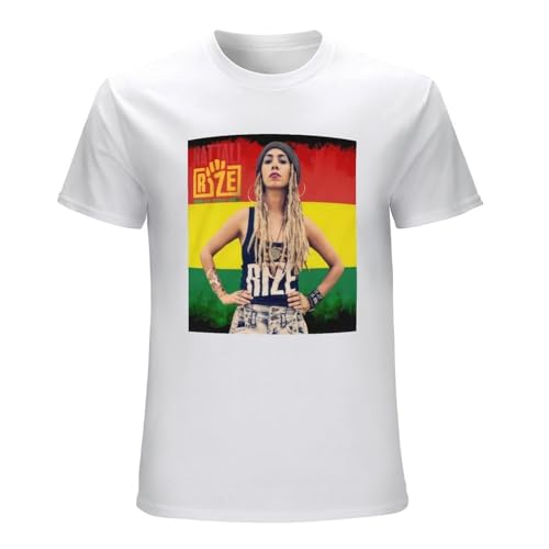 Photo de Nattali Rize Rebel Reggae Music Mens T-Shirt White Graphic Unisex Tee Shirt S