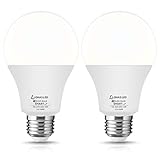 LOHAS Smart LED Light Bulbs, 75W Equivalent A21 LED Dimmable Smart Daylight Bulb 5000K, WiFi LED Lights 10W E26 Edison Lamps Compatible with Alexa, Google Home, Siri and IFTTT(No Hub Required), 2 Pack