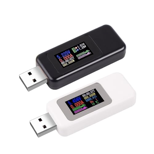10イン1 DC USBテスター 電流4-30V 電圧計 電流計 デジタルモニター カットオフ電源インジケーター(ブラック)