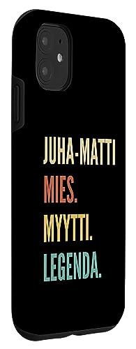 Image of iPhone 11 Funny Finnish First Name Design - Juha-Matti Case
