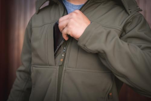 StS Ranchwear Western Jacket Boys Hood Removes Zip Olive STS91373