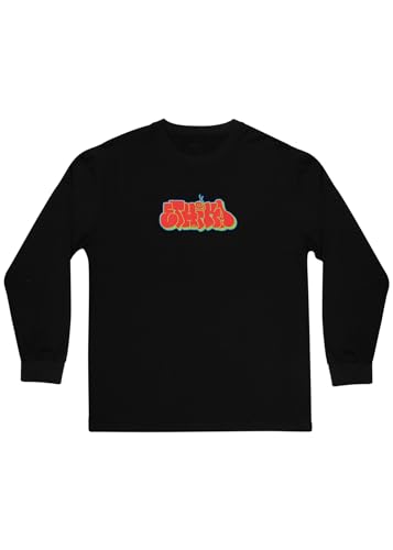Ethika T-shirt graphique manches longues homme noir style urbain casual