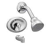 Moen Chateau Chrome Eco-Performance Shower Trim Kit with Showerhead, Lever Handle, and Tub Spout, Posi-Temp Valve Required, TL2369EP