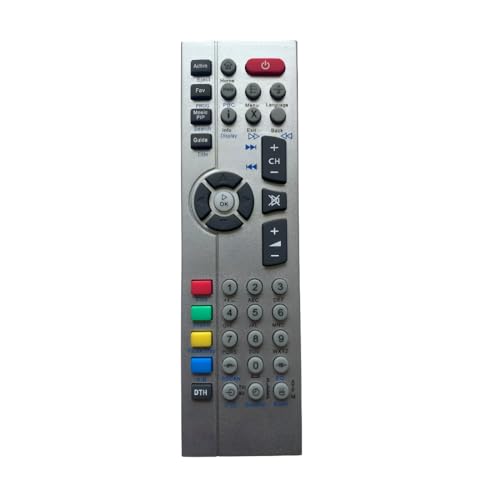 Image of Upix DTH Remote No. URC27 /VC80, Compatible /Replacement for Videocon DTH Satellite Box, LCD TV Remote Control (Exactly Same Remote Will Only Work)