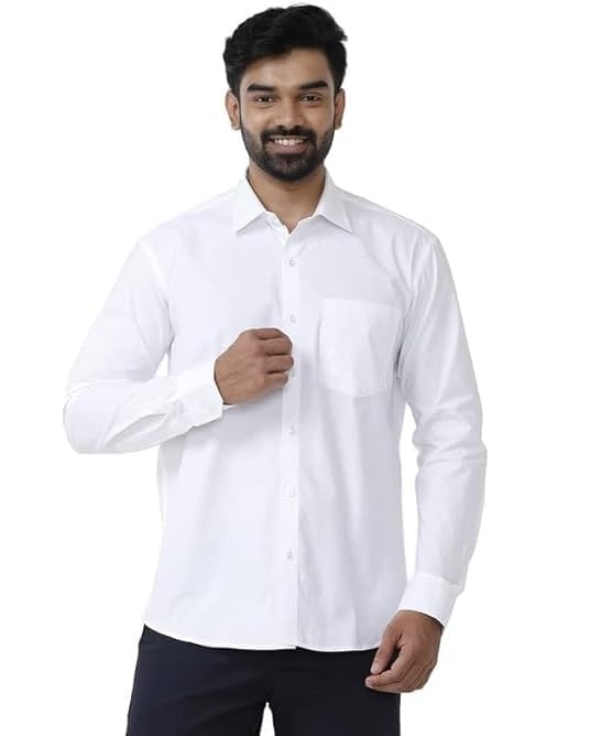 Image of Men's Khadie Cotton Full Sleeves Plain Solid Casual Shirt