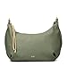 Zwei Damen Shopper LOLA LO140 erweiterbare Schultertasche mit Reißverschluss (16-18 Liter) 3-teiliges Set Umhängetasche mit Geldbeutel & Schlüsselanhänger, große XL Damen Handtasche (eucalyptus)