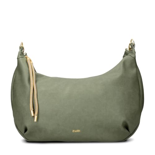 Zwei Damen Shopper LOLA LO140 erweiterbare Schultertasche mit Reißverschluss (16-18 Liter) 3-teiliges Set Umhängetasche mit Geldbeutel & Schlüsselanhänger, große XL Damen Handtasche (eucalyptus)