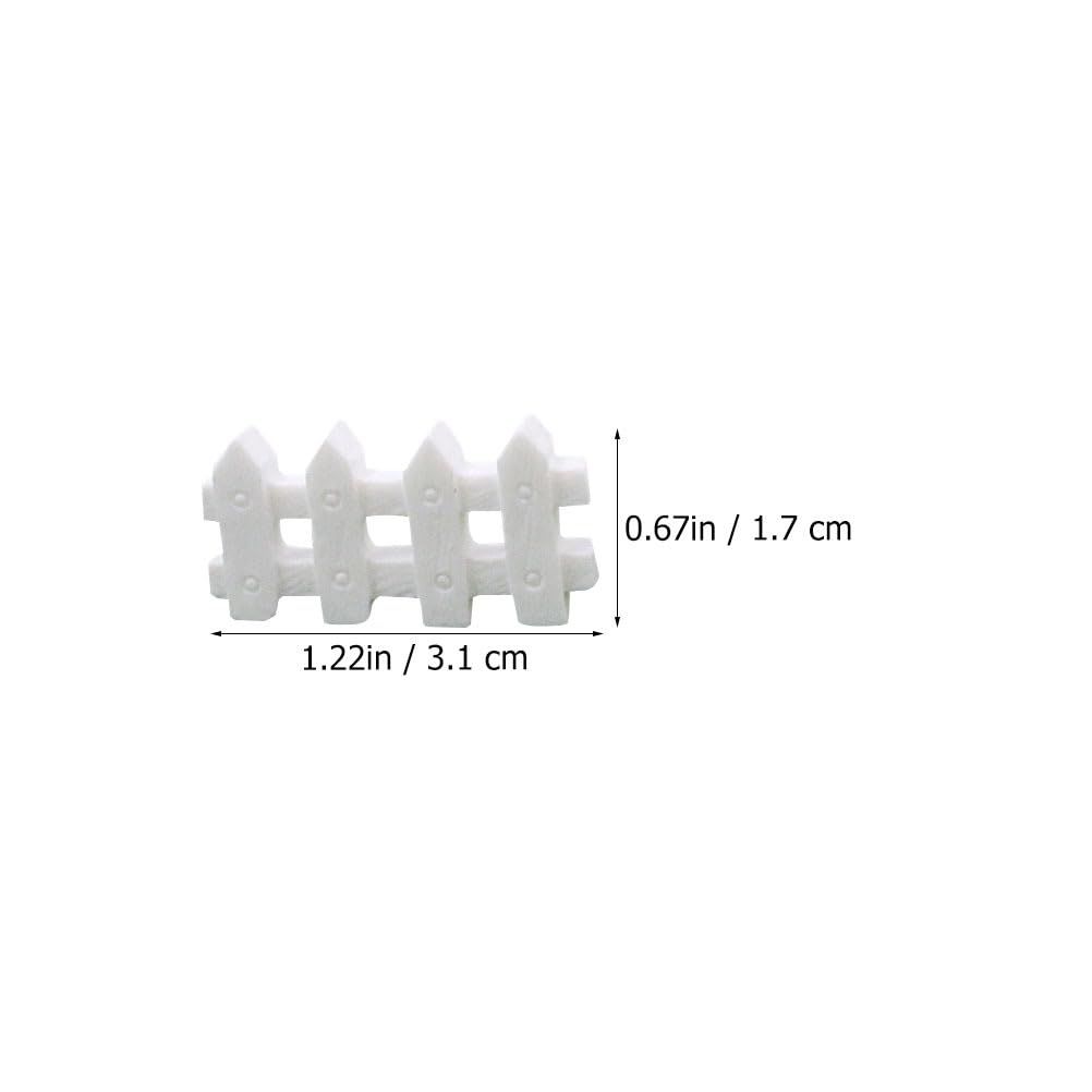 SUPVOX 24 Piezas De Valla En Miniatura De Resina – Barandilla Decorativa Para Jardines De Hadas Y Casas De Muñecas