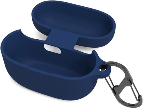 Image of Silicone Cover Compatible for Sony Linkbuds S WF-LS900N Bluetooth Earbuds case - Shockproof, Anti-Slip Sony linkbud s case (Earbuds and Charging Cover not Included) (Dark Blue)